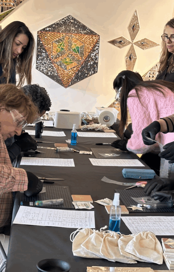 Atelier de mosaïque de miroirs